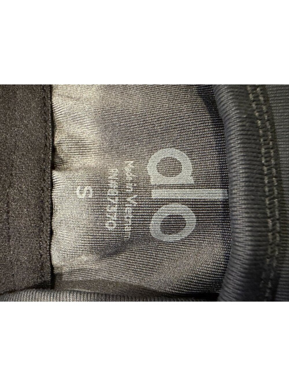 Alo Yoga Grey Strappy Tank Top S Nylon Blend Stretch Activewear - Picture 5 of 9